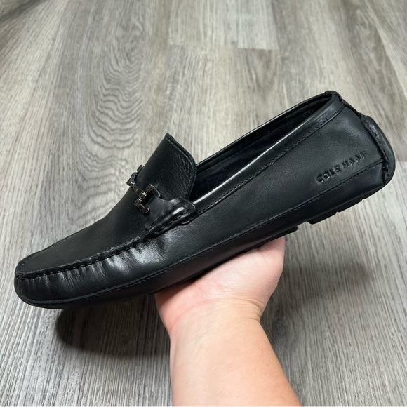Cole Haan Men's Wyatt Bit Driver Loafer C35783 Size 11.5 Black Leather Preppy - Picture 1 of 8
